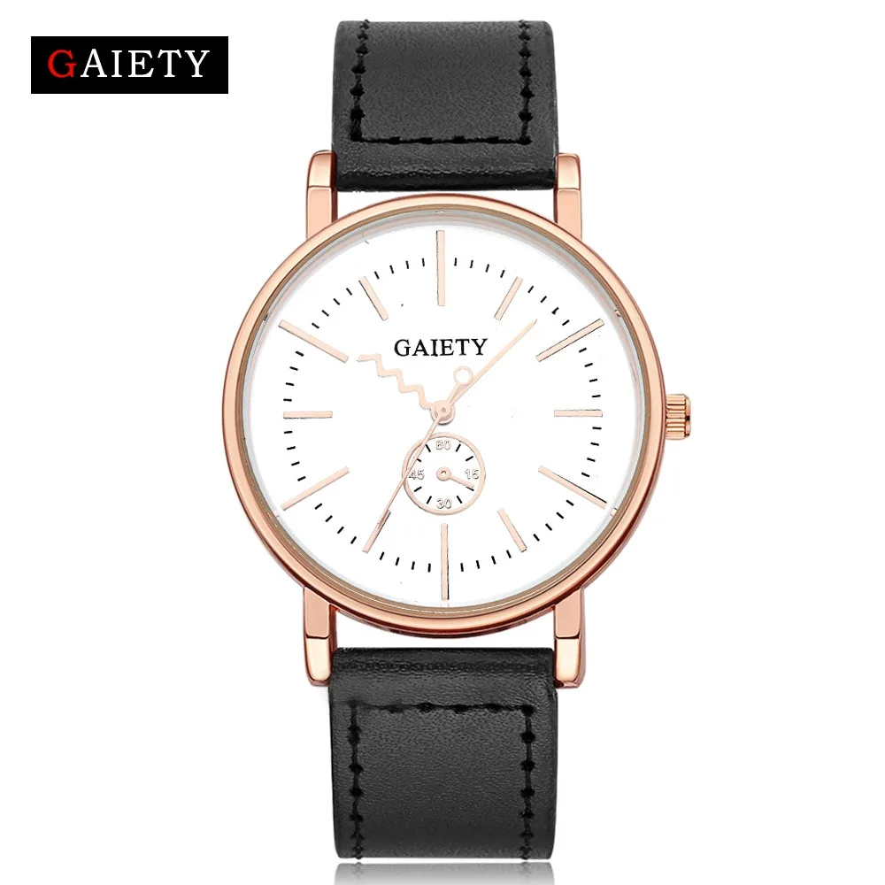 GAIETY Relogio Masculino мужские часы лучший бренд класса люкс ультра-тонкие наручные