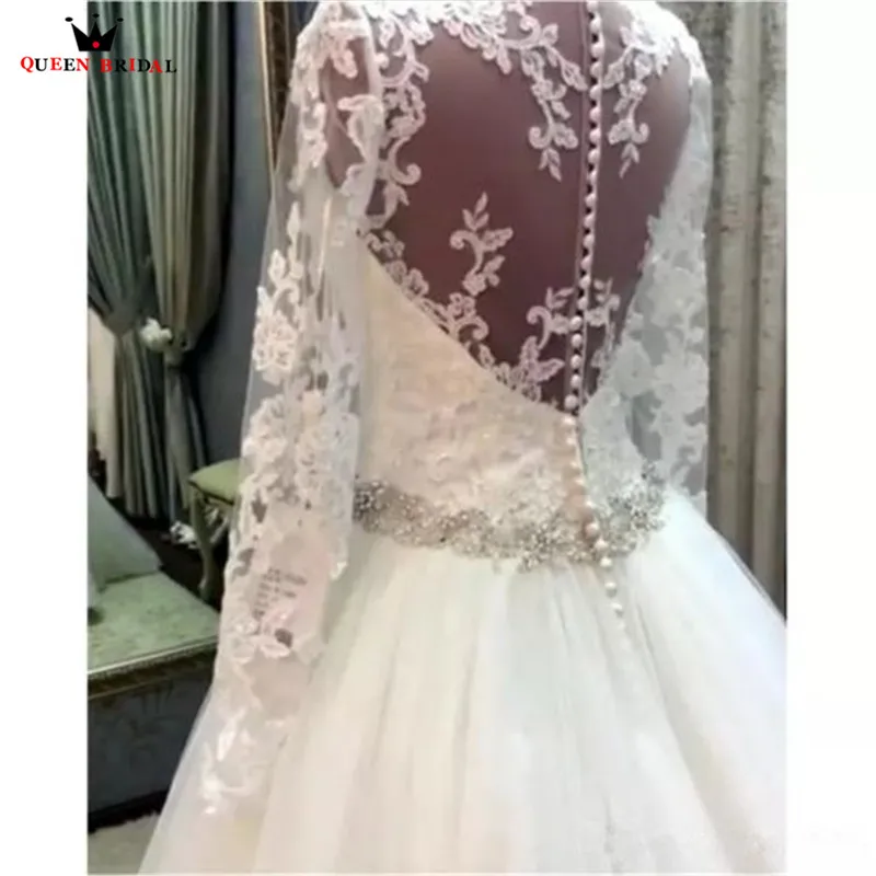 Женское атласное свадебное платье It's yiiya белое кружевное до пола с круглым