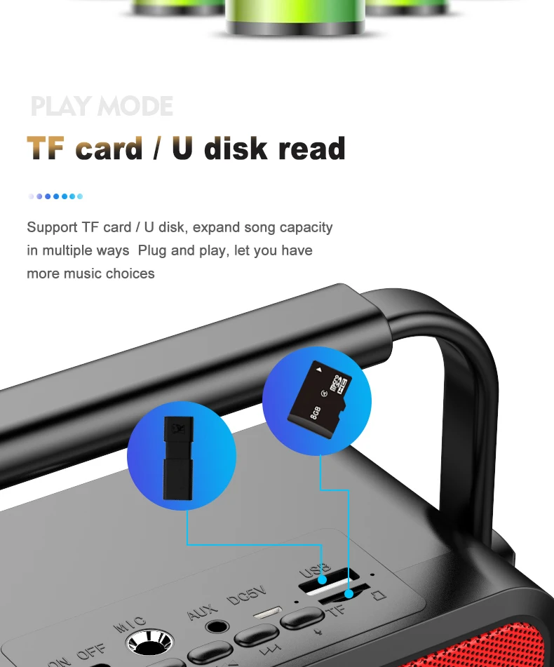 Открытый беспроводной Bluetooth колонки поддержка TF AUX USB музыкальный громкоговоритель Сабвуфер мини портативный мобильный телефон домашнее радио S102