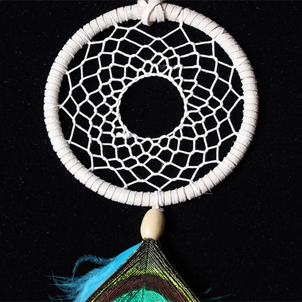 Ловец снов Павлин акссесуар для волос индийские перья стиль кулон украшение