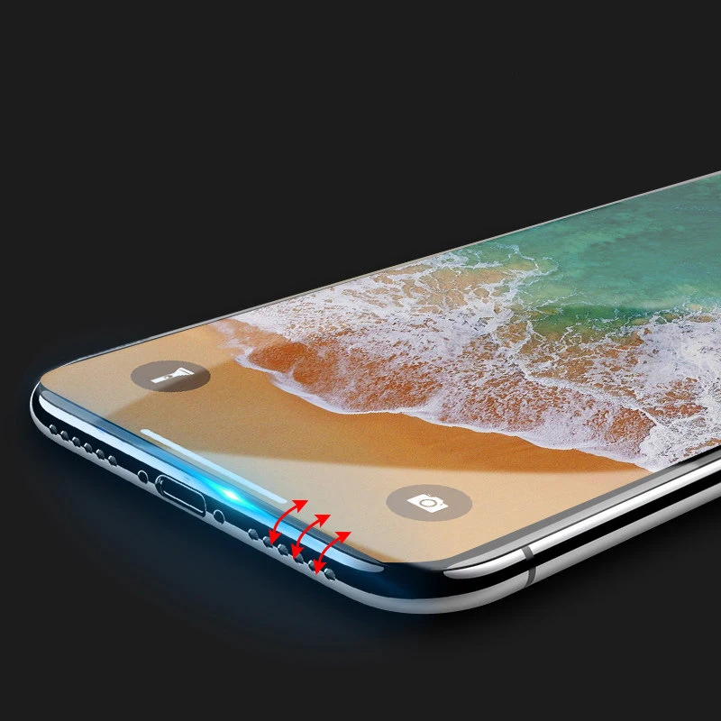 6D полное покрытие закаленное стекло для iPhone X 10 8 7 6 6S Plus HD на iphone 6s защита экрана 9H