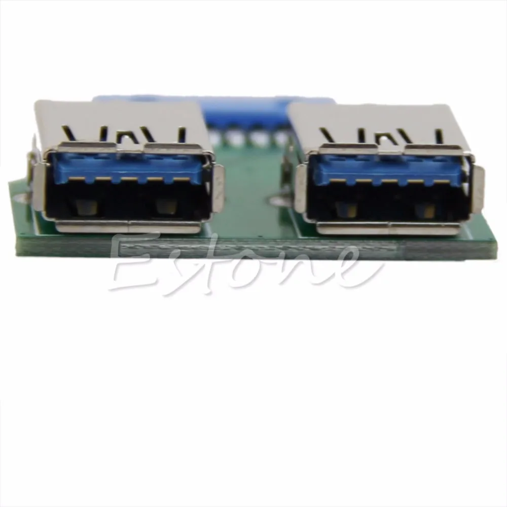 Горячая новинка Внутренняя Материнская плата 2 порта USB 3 0 Женский до 20 Pin