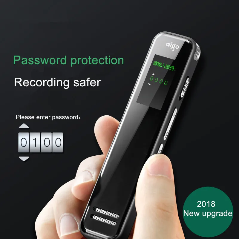Профессиональный цифровой мини аудио диктофон Aigo R6699 с голосовой активацией