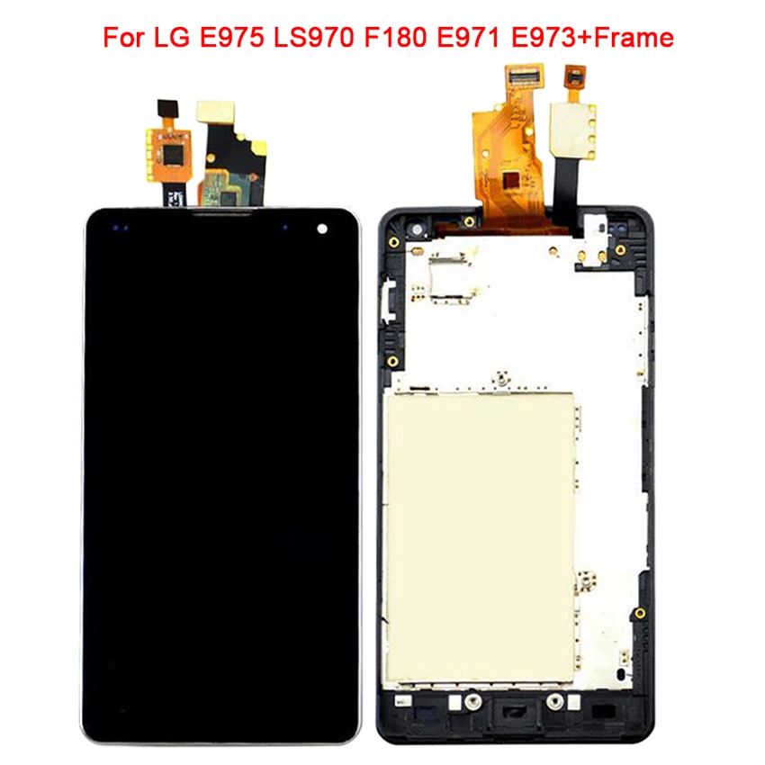 Черный ЖК дисплей для LG Optimus G LS970 F180 E971 E973 E975 сенсорный экран дигитайзер