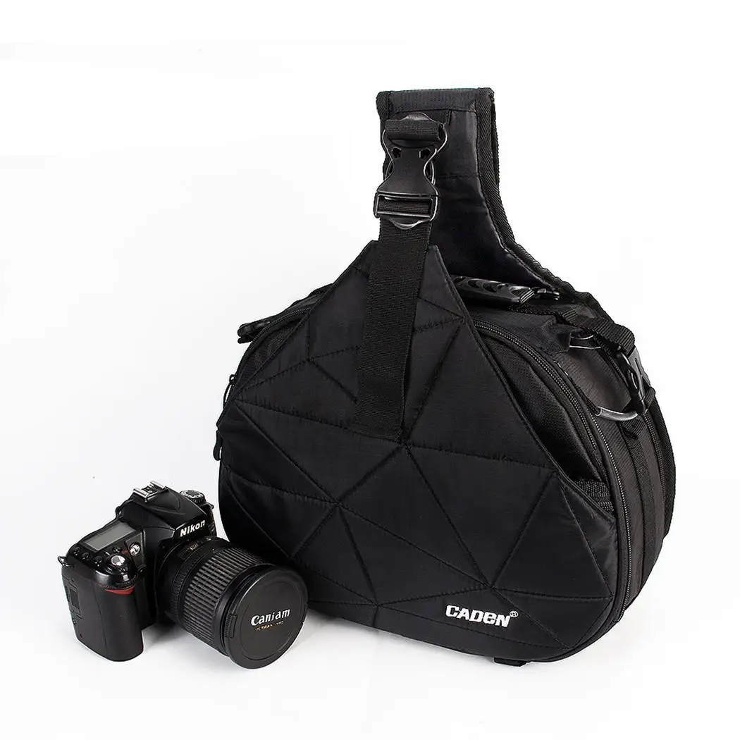 Водонепроницаемая дорожная сумка через плечо для DSLR камеры черная используется