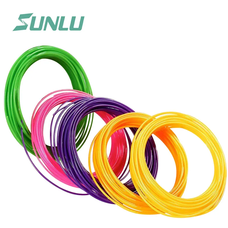 

3D Pen Filament colorful 1.75mm PCL 3d pen filament refills with 50 mters 10 colors 5m/pack 60-90 degree C Print Temp