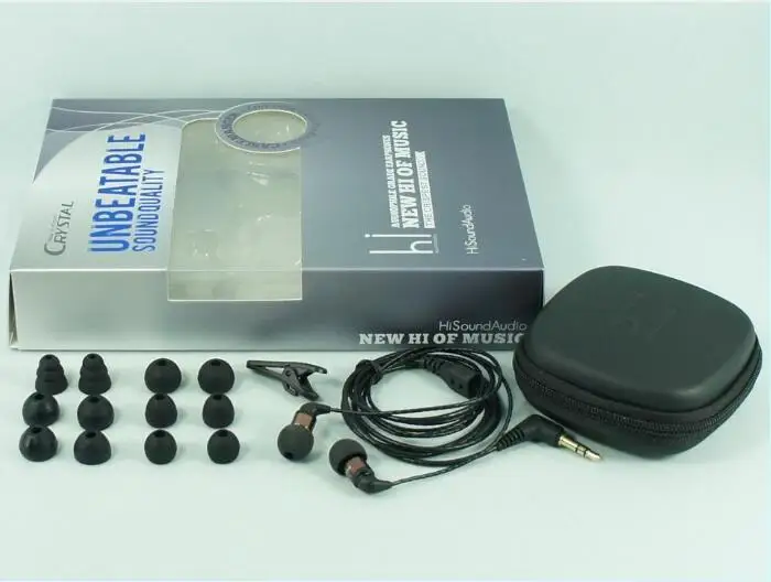 Hisoundaudio Кристалл iem Audiophile Класс 7 мм Драйвер единиц HIFI аудиофилов вкладыши