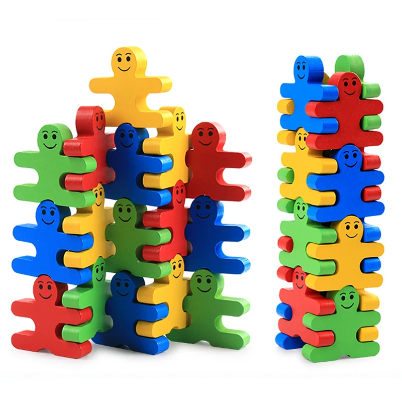 Children's Early Education Balanced Sense Building Block Assembly Parent-Child Game Overlay Puzzle Toys | Игрушки и хобби