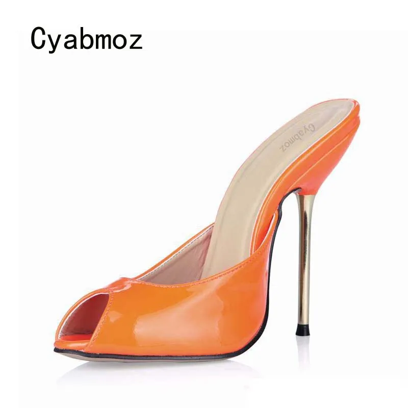 

Cyabmoz/обувь на высоком каблуке; женские туфли-лодочки с открытым носком; женская обувь на День Святого Валентина; Zapatos Mujer Tacon Tenis Sapato Feminino