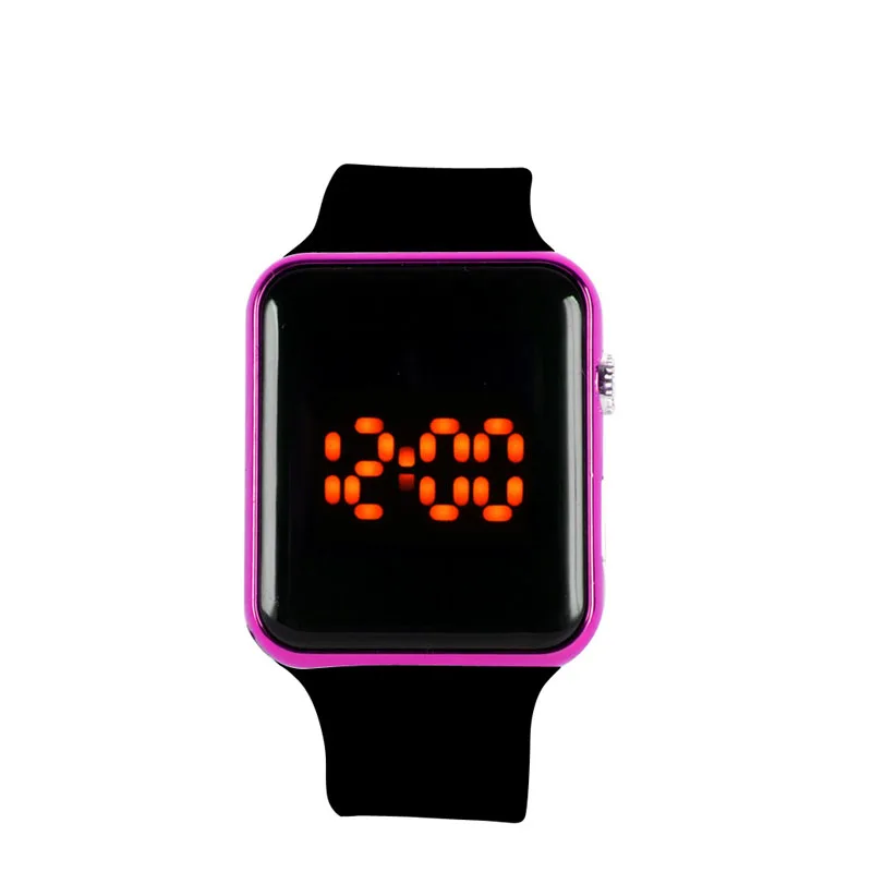 

Men Womens Silicone LED Sport Watch Digital Bracelet Wrist Watches Black N16_F