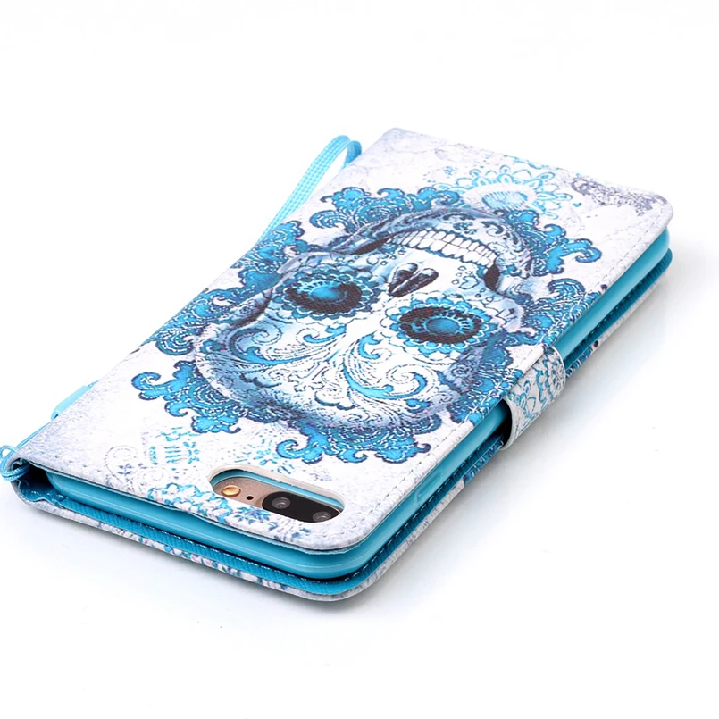 Leather phone Case for iPhone 6 6s 7 8 Plus Flip PU + Wallet Cover For Max Coque Fundas | Мобильные телефоны и аксессуары
