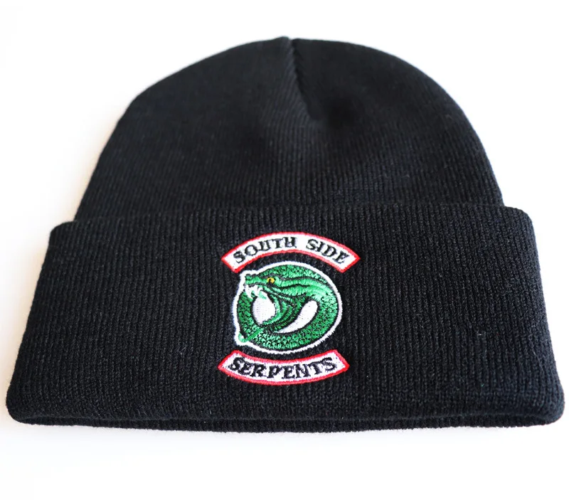 Взрослых ривердейл южная сторона змеи шляпы для косплея Beanie кепки Зимний вязаный