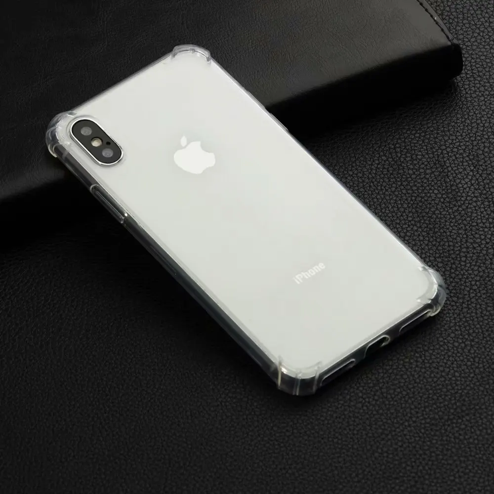 Прозрачные телефонные чехлы для Coque iPhone 7 plus Apple 8 6 6s TPU чехол телефона xr X Xs max Xr
