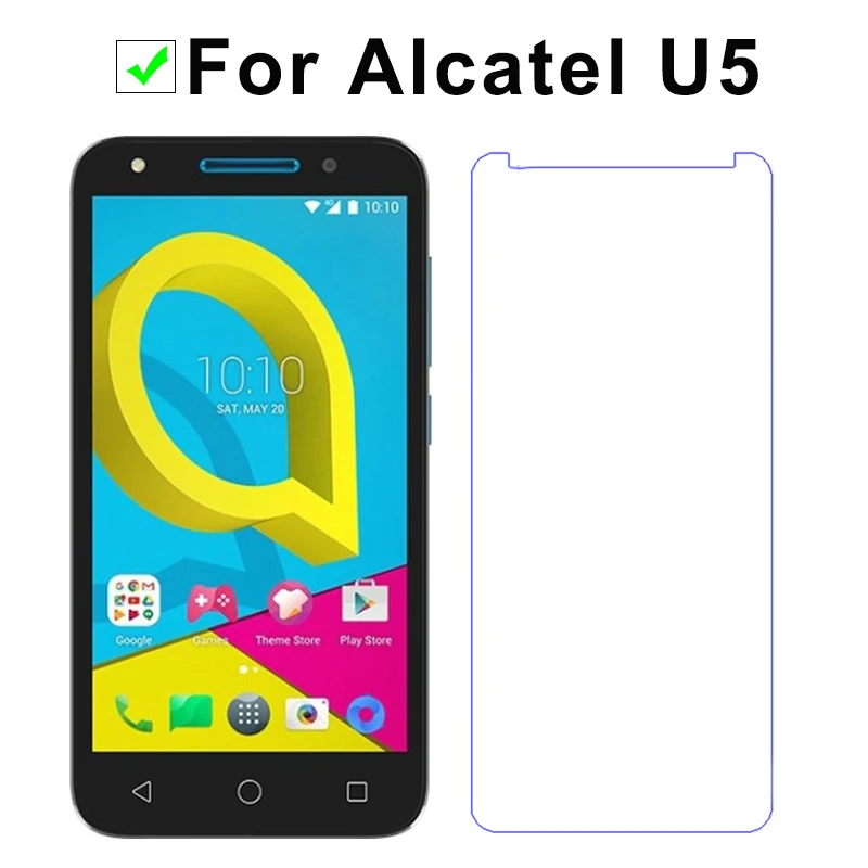 Защитное стекло 5 дюймов для Alcatel U5 U защита экрана 9H 2.5D закаленное пленка телефона