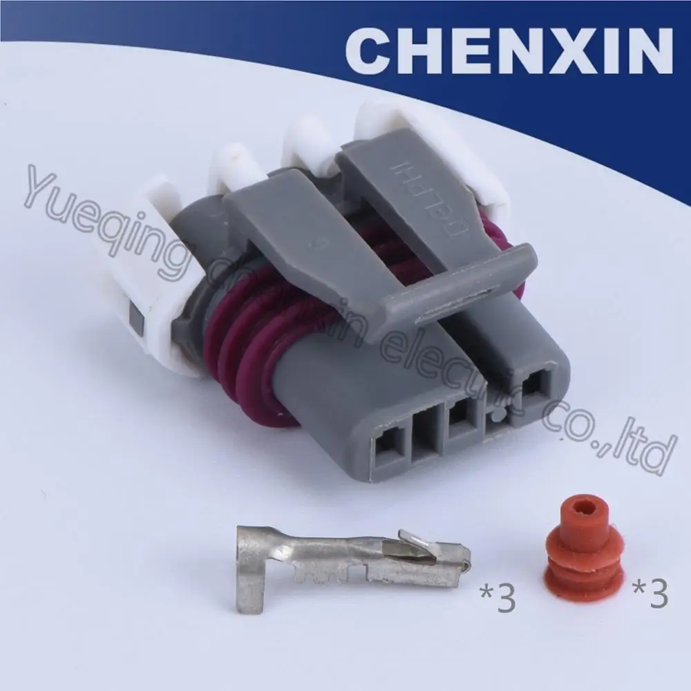 

Gray 3 Pin car auto waterproof connector plug 1.5 female LS MAP And 58x Crank Engine Speed Sensor Connector 12129946