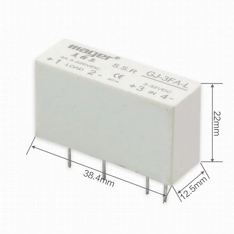 Бесплатная доставка 2 шт. высокое качество 3A Mager SSR DIP DC твердотельное реле control GJ 3FA