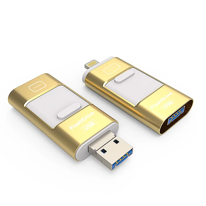 Usb флеш накопитель для iPhone 5 5S 6 Plus S 7 8 X iPad Android Phone Otg (micro USB) Lightning USB 3 в 1|flash drive|usb flash