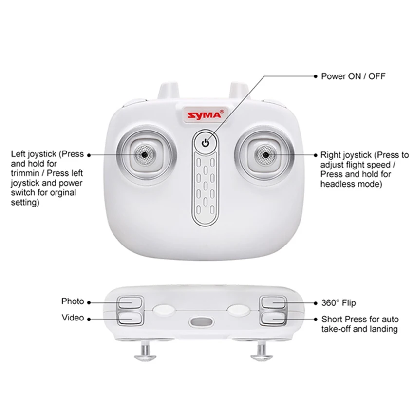 Мини Дрон X21/X21W с камерой Wi Fi FPV 720 P HD 2 4 ГГц канала 6 осевой Радиоуправляемый
