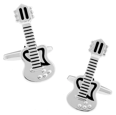 

Factory Price Retail Shirt Cufflinks For Men Fashion Brass Copper Material Guitar Design Cuff Links Free Shipping