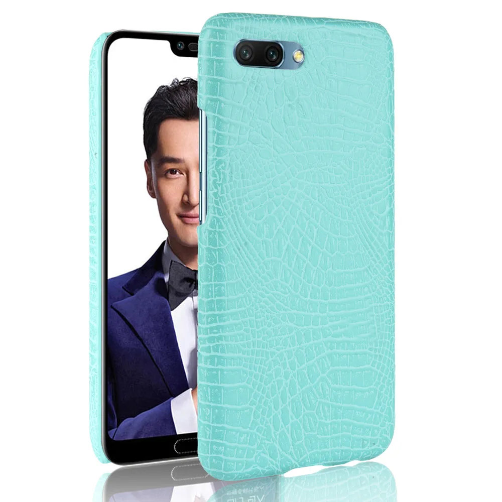 Luxury Crocodile Skin Pattern Leather Case for Huawei Honor 10 Cover Shockproof Hard Back Shell On Mobile Phone Cases Fundas |