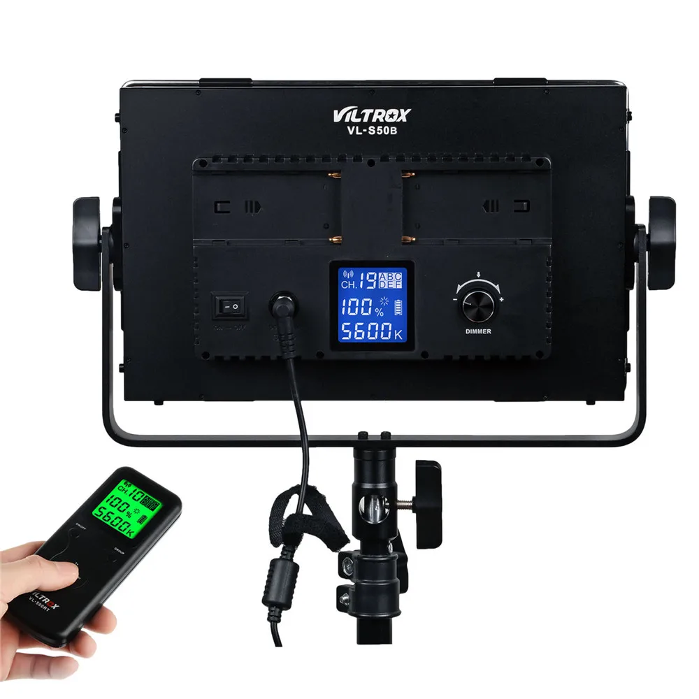 Viltrox VL-S50B 276 Светодиодная панель для видеосъемки 50 Вт с регулируемой яркостью 5600K