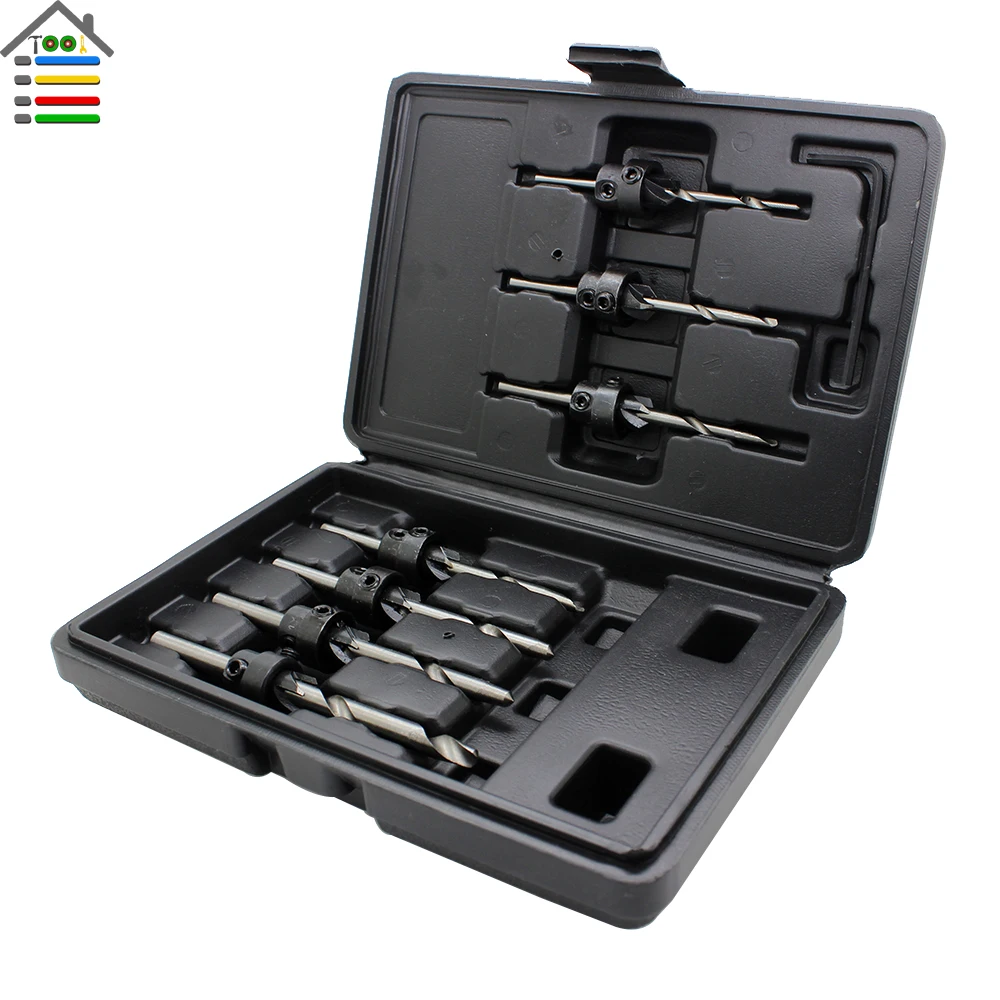 Набор сверл AUTOTOOLHOME для обработки древесины Высокоскоростная сталь с