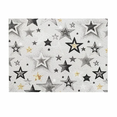 Starry sky ПВХ шелковые петли пыли печатные Крытый/походный матрац скребок для обуви коврик звезда черный птица утолщение моющийся Нескользящая ковер - Цвет: Starry sky