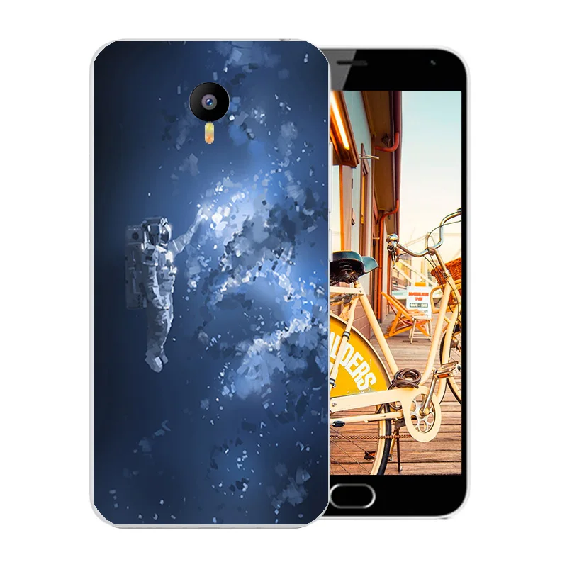 5.5 inch for Meizu M2 Note Phone Cases Soft TPU Silicone Space World Pattern Shell For M2note Back Cover Anti Knock |