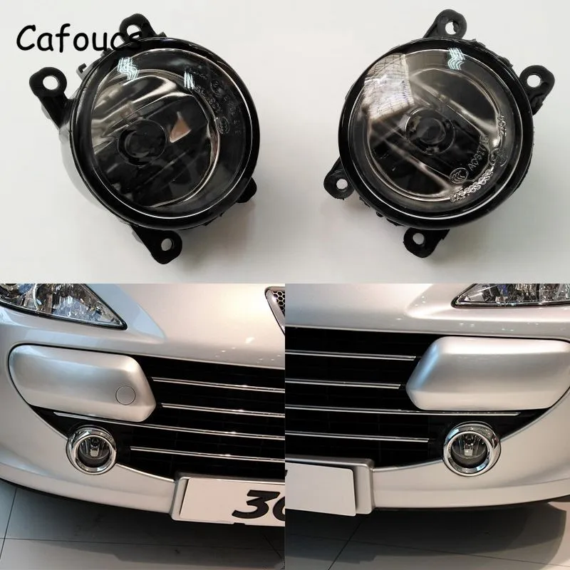 Cafoucs замена противотуманная фара для peugeot 207 301 307 308 407 408 607 3008 для Citroen C2 C4L C-quatre C-triomphe противотуманные фары