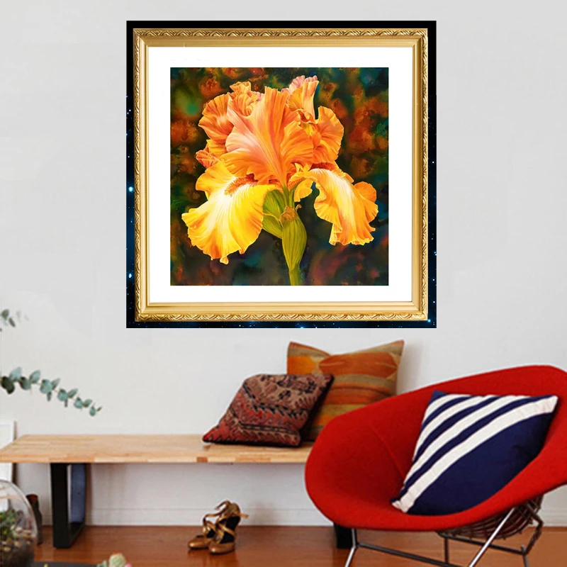 Бесплатная доставка Новый прекрасный цветок 30*30 алмазная живопись Алмазная вышивка Пэчворк DIY стикер Квадратный.