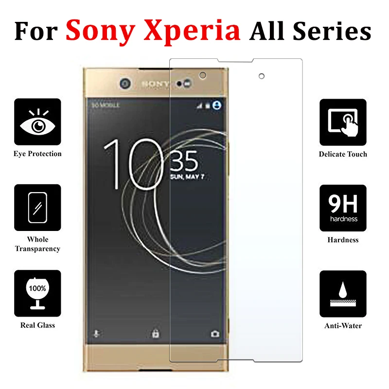 Защитное стекло на для Sony Xperia xa1 Plus Soni Xa Xa2 Ultra закаленное 1 2 X A Защитная пленка 2.5D