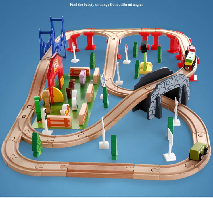 T homas и Friend деревянные игрушки Brio Train Track волшебная Магнитная станция для