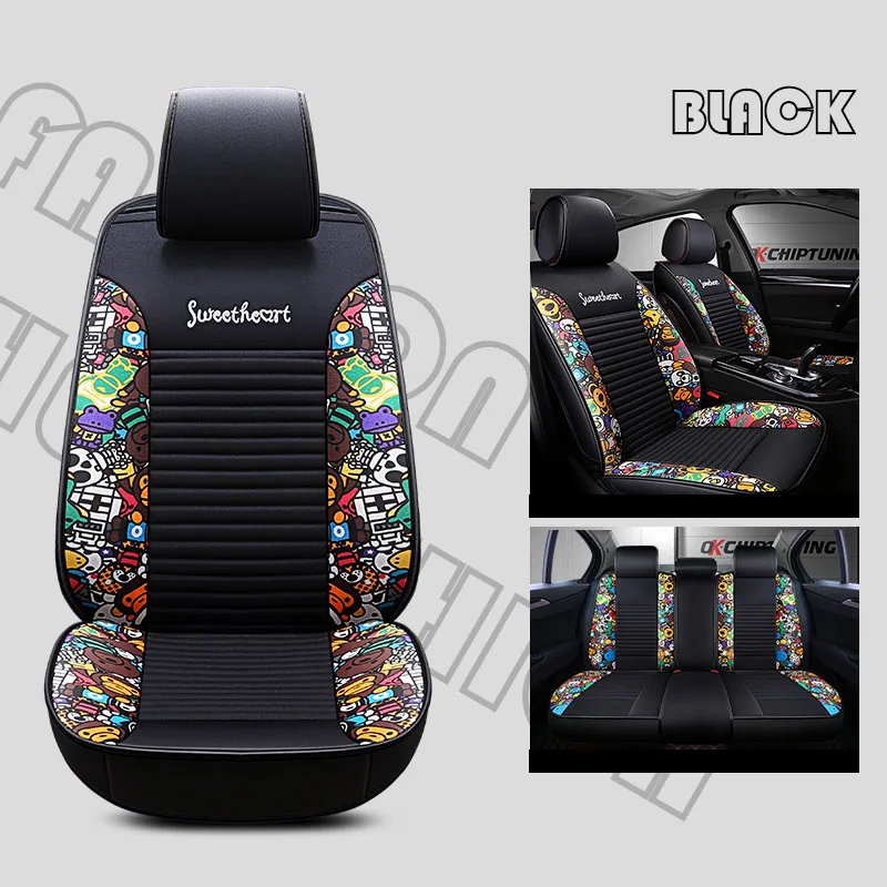 Black Чехол для сидения автомобиля чехол для mazda cx3 CX-3 cx5 CX-5 cx7 CX-7 2 3 bk bl 323 6 gg gh gj 626 atenza familia premacy - Название цвета: Black
