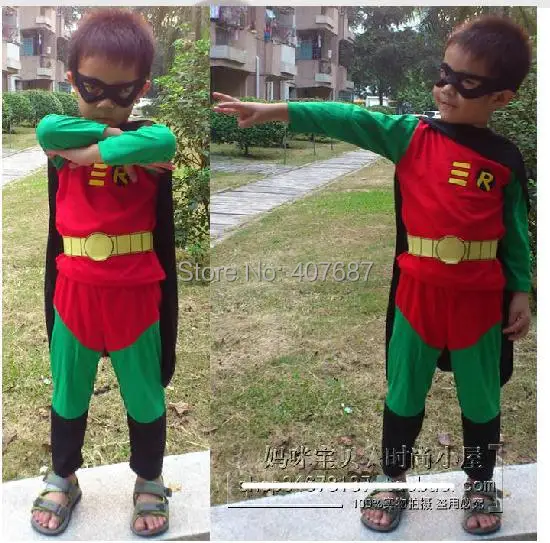 Robin program performance clothing modelling clothes Cosplay children Christmas ball |