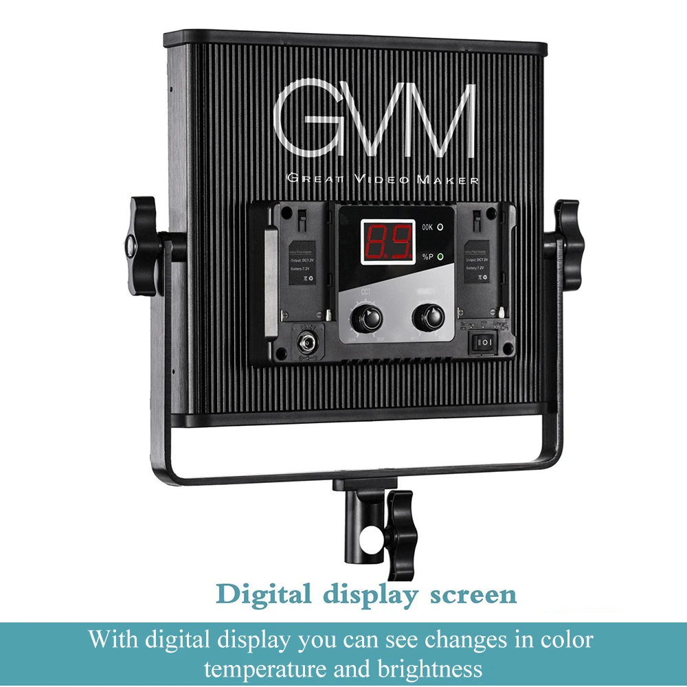 GVM GVM-520LS-B студийный светильник ing 30 Вт Светодиодный светильник CRI97+ TLCI97 корпус с u-кронштейном для портретной фотографии интервью кино-решений