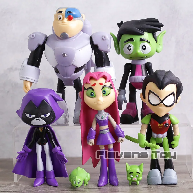 Фигурки героев Robin Beast Boy Ворон киборг игрушки девочка мальчик рождественский