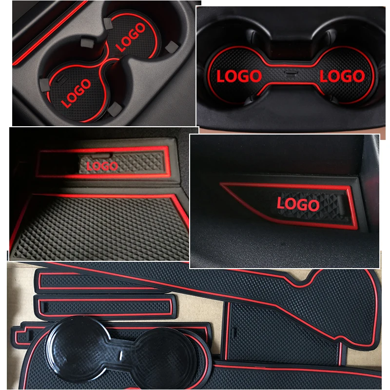 Противоскользящий резиновый подстаканник со слотом для ворот Honda CR V 2007 2011 2012 2013