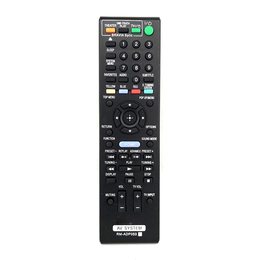 

New Replaced Remote control RM-ADP053 For SONY Audio/Video Receiver BDVE280, BDVE580, BDVE880, BDVL600, BDVT28, BDVT58, HBDE280