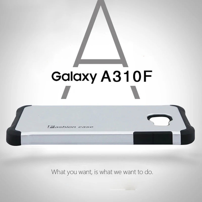 Coque Luxury Silicone + Plastic Hard Tough Armor Case For Samsung Galaxy A3 2016 A310 A310F Shockproof Anti-knock Silicon Cover |