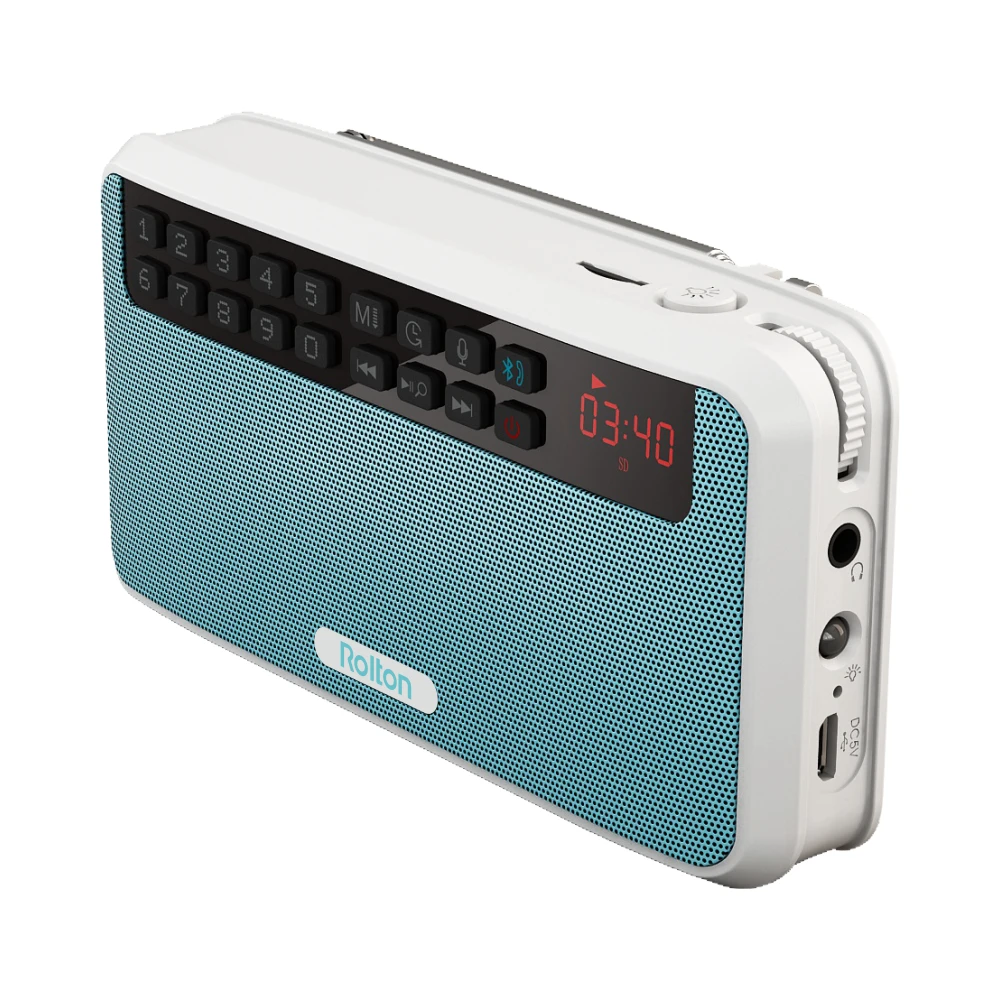 Портативная стереоколонка Rolton E500 Bluetooth Колонка s FM радио чистый бас двойная