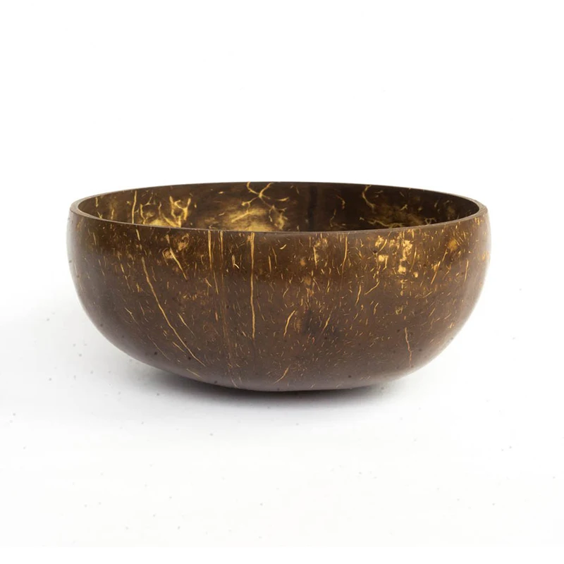 

UPORS Durable Natural Coconut Bowl Eco Friendly Organic Hand Made Vegan Serving Coconut Bowls Made from Reclaimed Coconut Shell