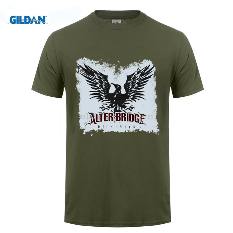 Футболка Alter Bridge Blackbird мужская с круглым вырезом альтернативная музыка рок группы