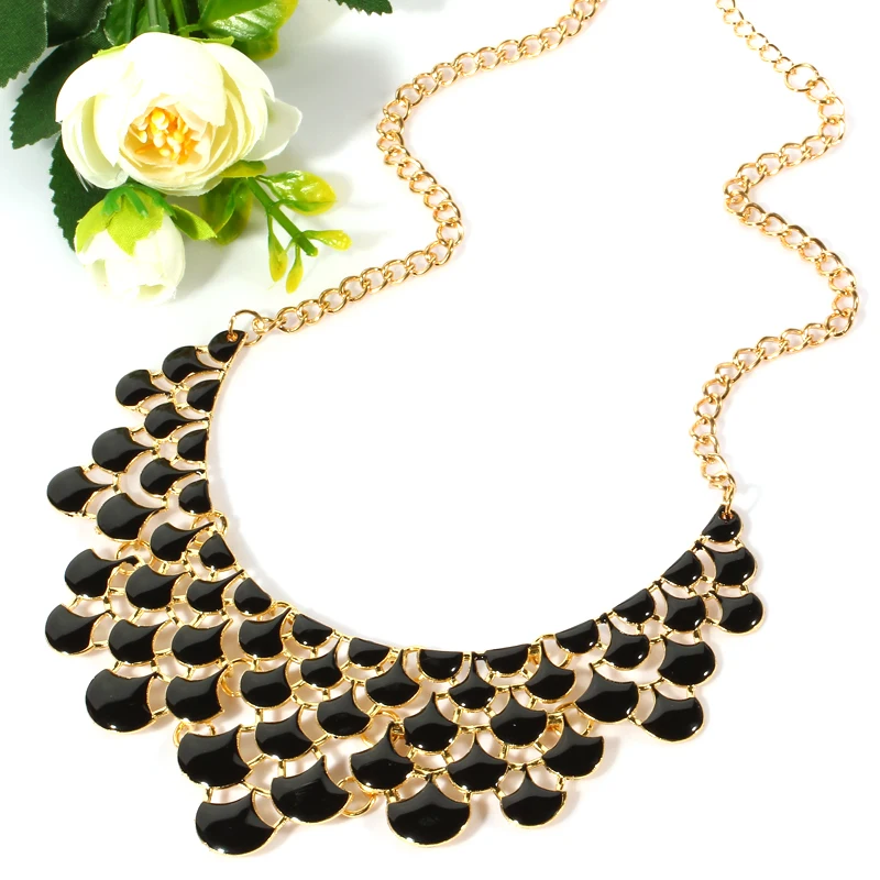 Женское Ожерелье чокер ZOSHI винтажное ожерелье с золотым покрытием и акриловыми