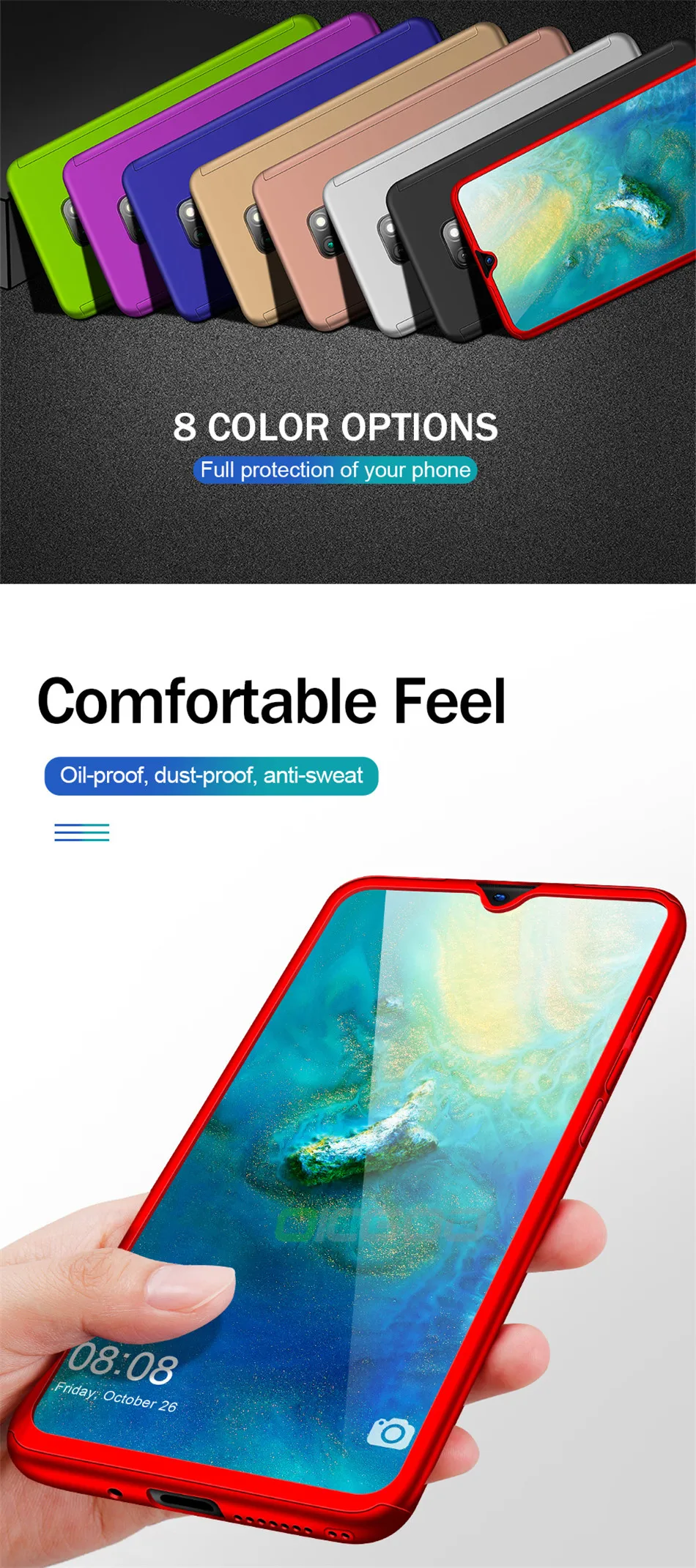 OICGOO 360 Полный чехол для телефона для huawei P20 mate 20 Pro Lite 20X Coque чехол для huawei P30 mate 10 Pro mate 20 X Lite чехол s