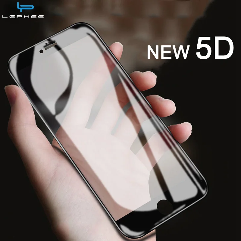 Стекло защитное LEPHEE для Apple iPhone (разные модели) 5D/9D черный/белый|Защитные стёкла и
