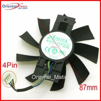 free shipping ga92b2uga92s2u pftb 12v 0 46a 4pin 87mm vga fan for dataland rx570 x serial graphics card cooler cooling fan