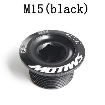 M15(black) Зубная пластина крышка Кривошип винт крышка M15 M18 M20 MTB шатун для велосипеда Крышка алюминиевый BMX NRoad велосипедный фитинг 9 цветов - Цвет: M15(black)