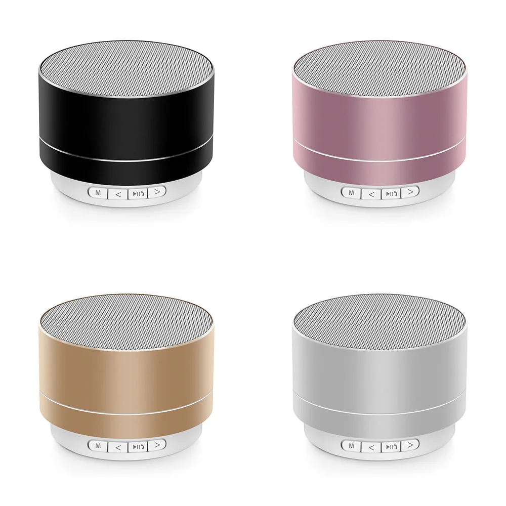 Портативный Bluetooth динамик маленькая Беспроводная мини Колонка со стальным