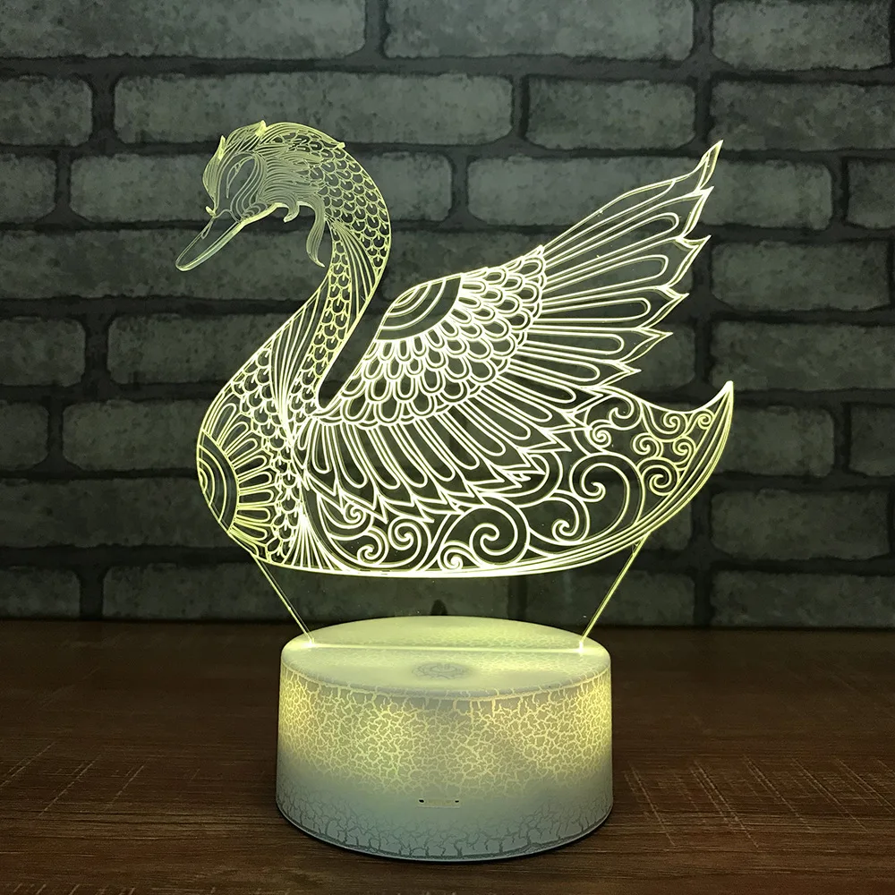 Инновационные продукты 3d ночник красочный креативный прикроватный Usb Led Детская