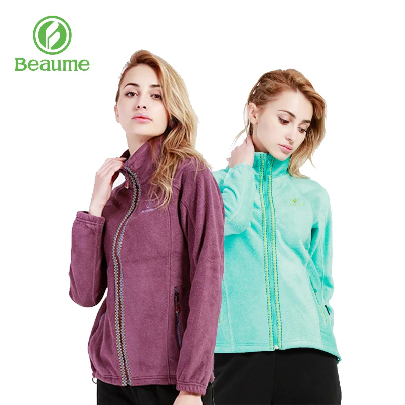 Beaume Спортивная походная альпинистская фиолетовая Мягкая флисовая куртка для